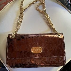 Michael Kors Gold brown shoulder bag